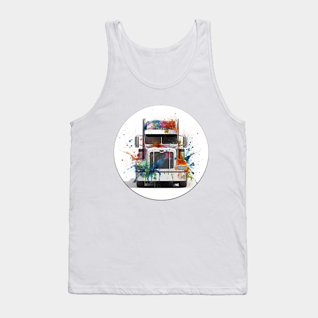 Semi Truck Tank Top by Urban Archeology Shop Gallery